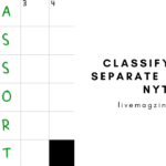 ﻿Classify into Separate Groups NYT