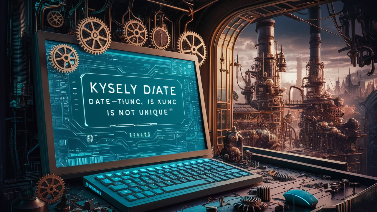 Kysely date_trunc is Not Unique