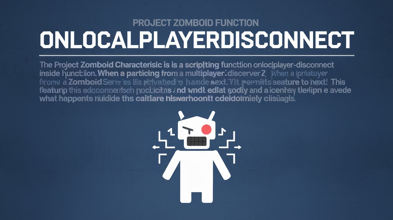 Project Zomboid Function onLocalPlayerDisconnect