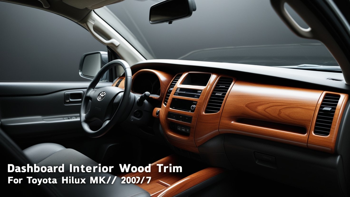 dash board interior wood trim for toyota hilux mk6/7 2004-2007