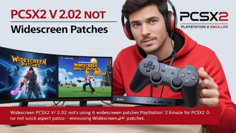 PCSX2 v 2.02 Not using Widscreen Patches