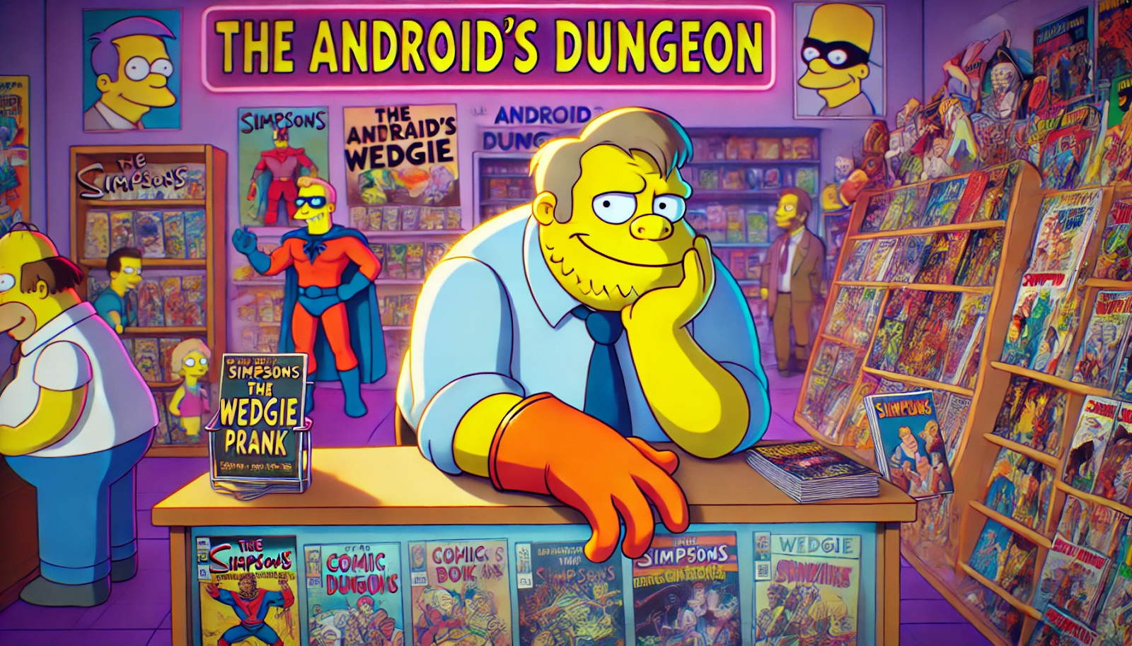 Simpsons Comic Book Guy Fake Hand Wedgie