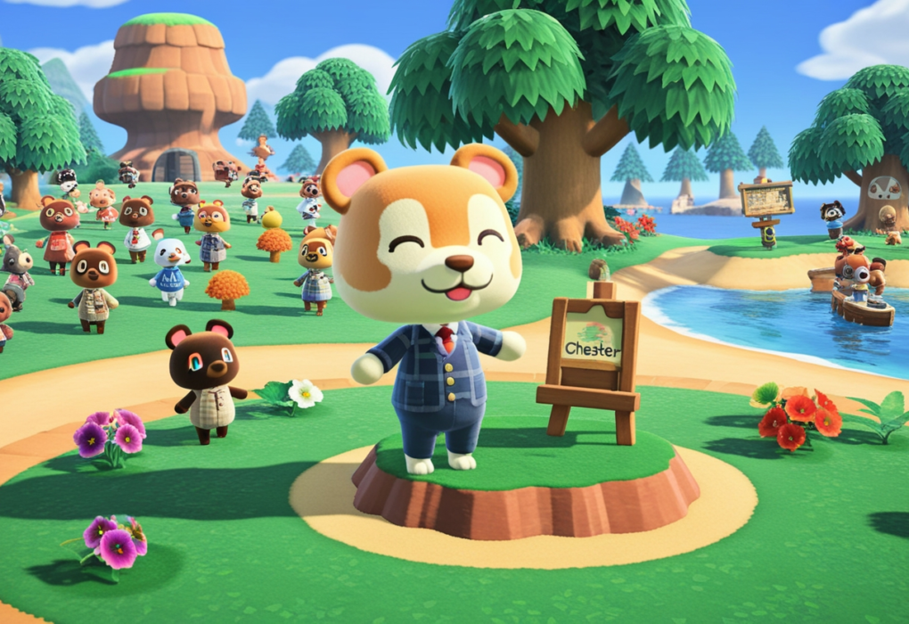 Chester Found on Random Island Animal Crossing