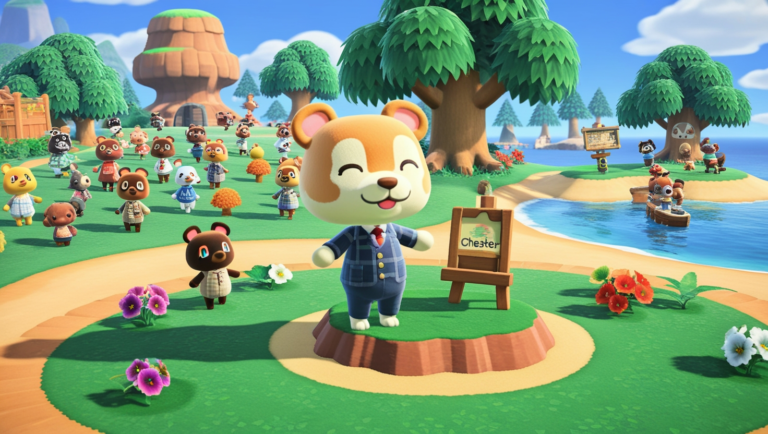 Chester Found on Random Island Animal Crossing